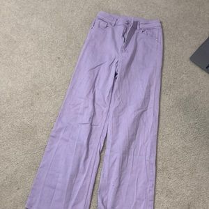 H&M divided light purple jeans zipper front size 6 excellent condition
